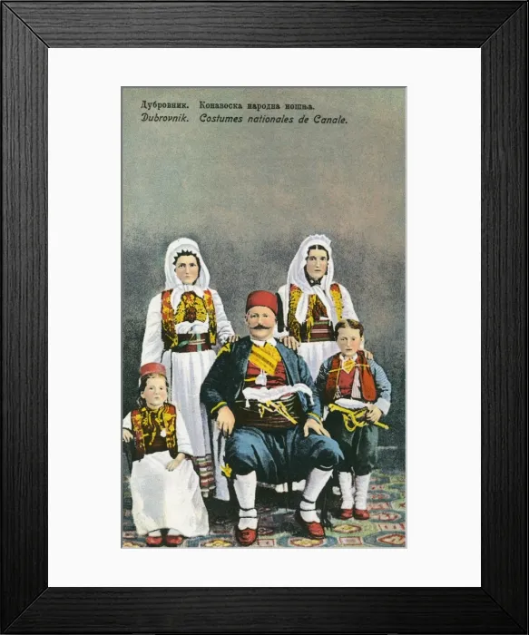 Framed Print : Croatian National costume - Dubrovnik Framed Print : Croatian National costume - Dubrovnik
