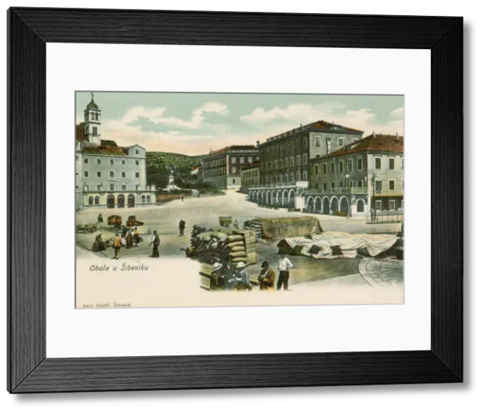 Framed Print : Sibenik, Croatia - Quayside Framed Print : Sibenik, Croatia - Quayside