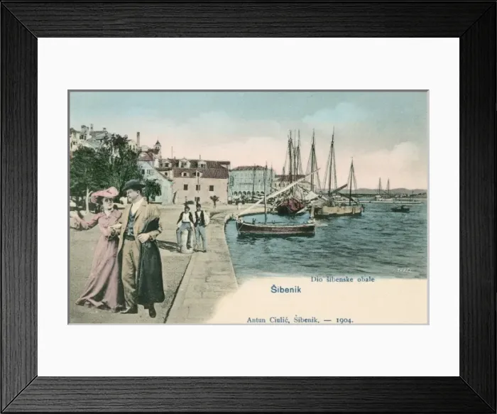 Framed Print : Sibenik, Croatia - Quayside Framed Print : Sibenik, Croatia - Quayside