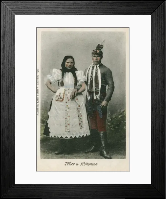Framed Print : Couple from Hodonin, Czech Republic Framed Print : Couple from Hodonin, Czech Republic