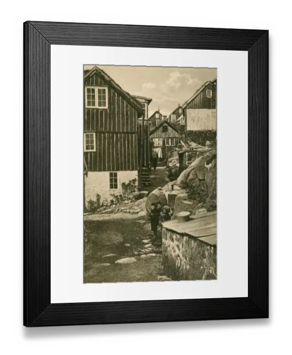 Framed Print : Faroe Islands, Denmark - Thorshavn Framed Print : Faroe Islands, Denmark - Thorshavn