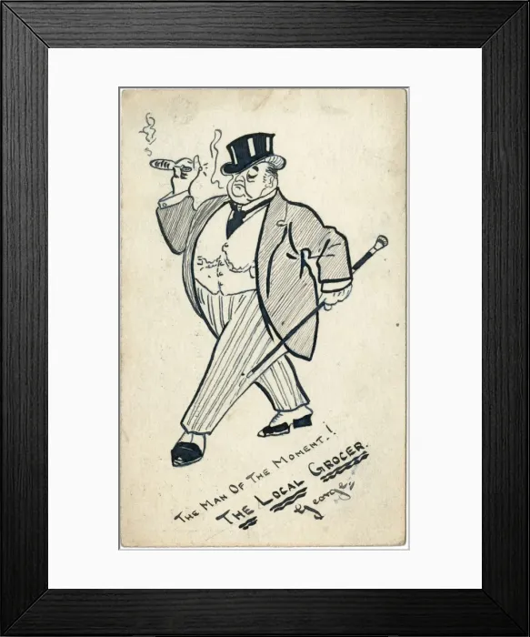 Framed Print : The Man of the Moment by George Ranstead Framed Print : The Man of the Moment by George Ranstead