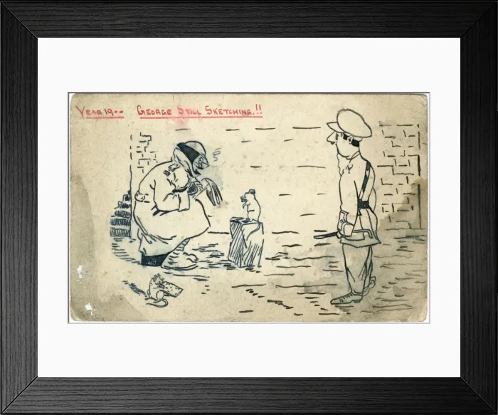 Framed Print : Year 19-- George still sketching! by George Ranstead Framed Print : Year 19-- George still sketching! by George Ranstead