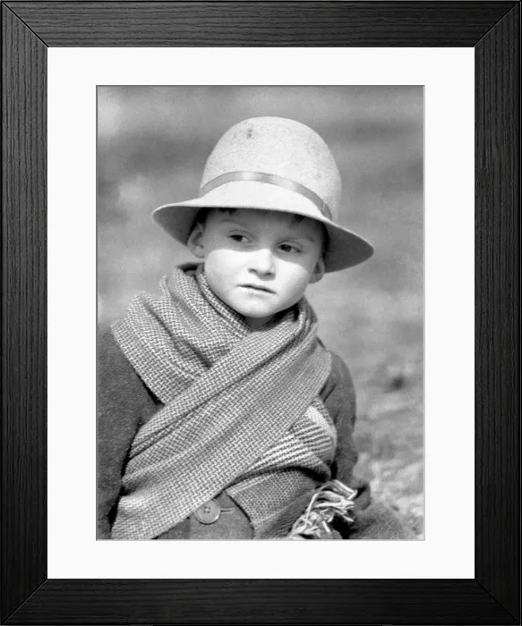 Framed Print : Portrait of a small boy in Devon Framed Print : Portrait of a small boy in Devon