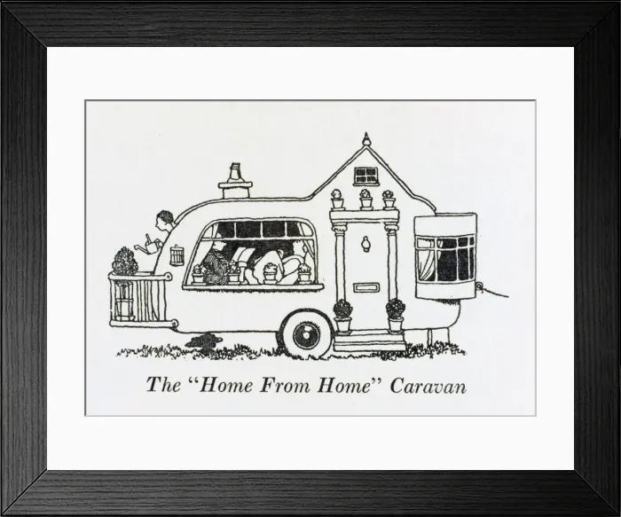 Framed Print : Home from home caravan / W H Robinson Framed Print : Home from home caravan / W H Robinson