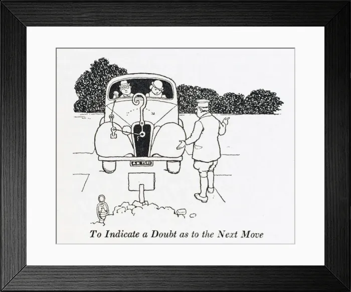 Framed Print : Driver doubt / W H Robinson Framed Print : Driver doubt / W H Robinson