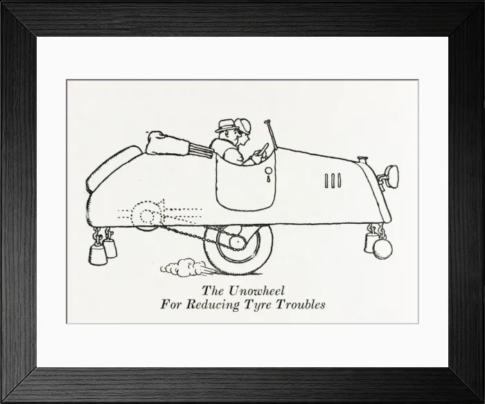 Framed Print : The Unowheel car / W H Robinson Framed Print : The Unowheel car / W H Robinson