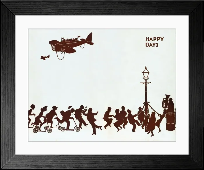 Framed Print : Happy Days / W H Robinson Framed Print : Happy Days / W H Robinson