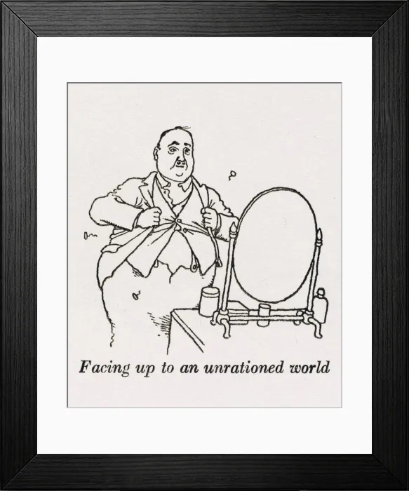 Framed Print : End to rationing / W H Robinson Framed Print : End to rationing / W H Robinson
