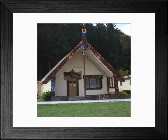 Framed Print : Maori meeting house, Wairoa, North Island, New Zealand Framed Print : Maori meeting house, Wairoa, North Island, New Zealand
