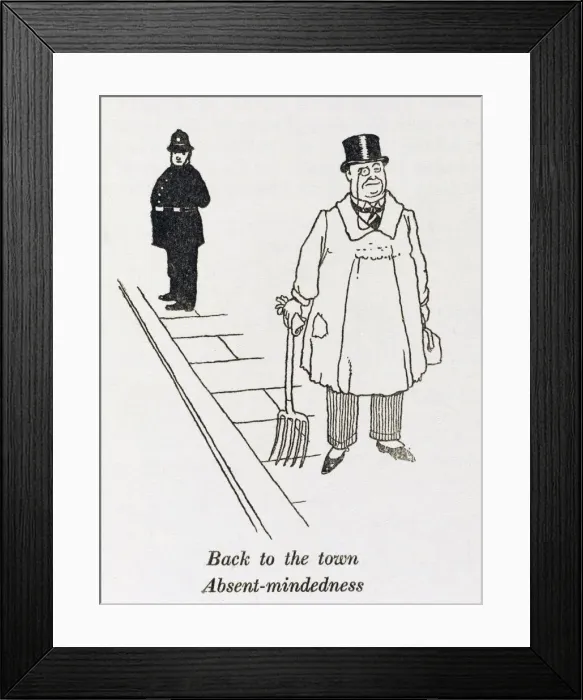 Framed Print : Town folk back from country / W H Robinson Framed Print : Town folk back from country / W H Robinson