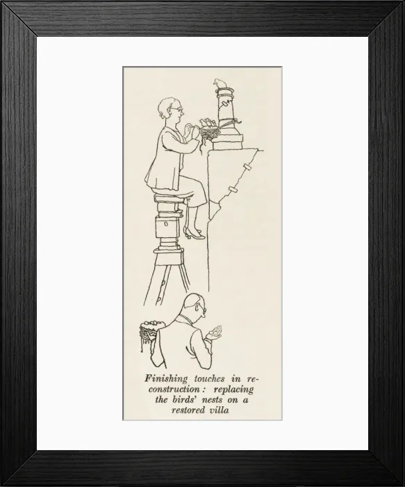 Framed Print : Post war reconstruction / W H Robinson Framed Print : Post war reconstruction / W H Robinson