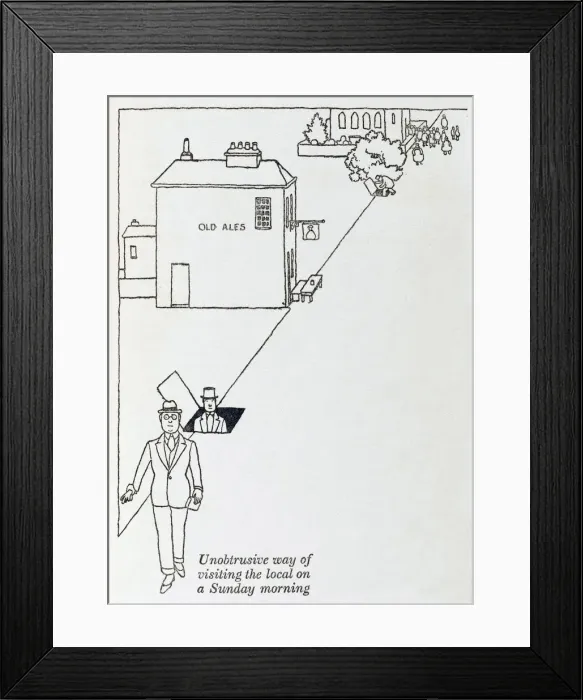 Framed Print : Unobtrusive Sunday drinking / W H Robinson Framed Print : Unobtrusive Sunday drinking / W H Robinson