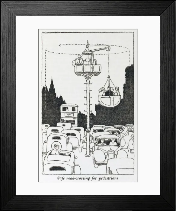 Framed Print : Road crossing / W H Robinson Framed Print : Road crossing / W H Robinson