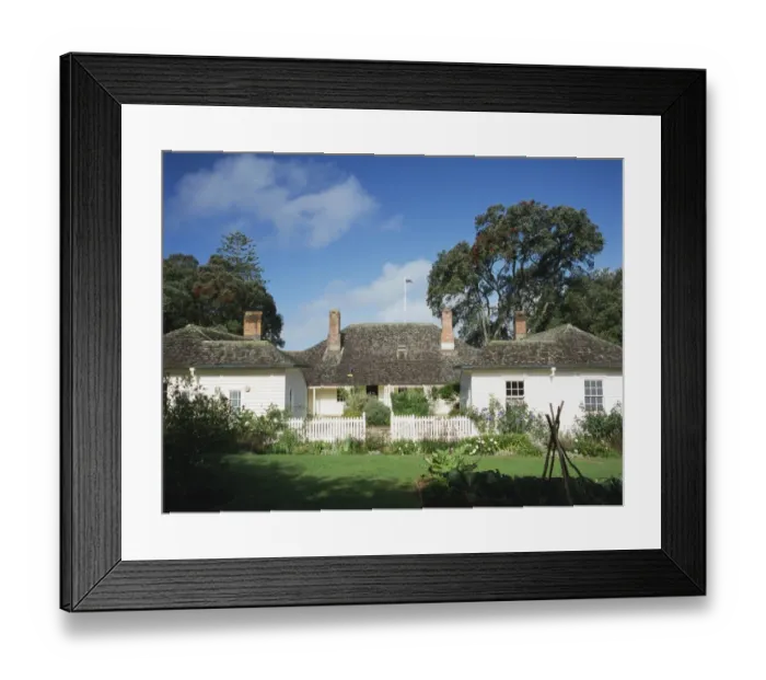 Framed Print : Treaty House at Waitangi, North Island, New Zealand Framed Print : Treaty House at Waitangi, North Island, New Zealand