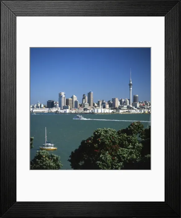 Framed Print : General view of Auckland, North Island, New Zealand Framed Print : General view of Auckland, North Island, New Zealand