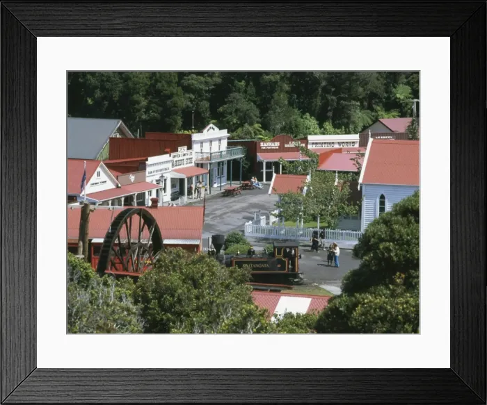 Framed Print : Shantytown near Paroa, South Island, New Zealand Framed Print : Shantytown near Paroa, South Island, New Zealand