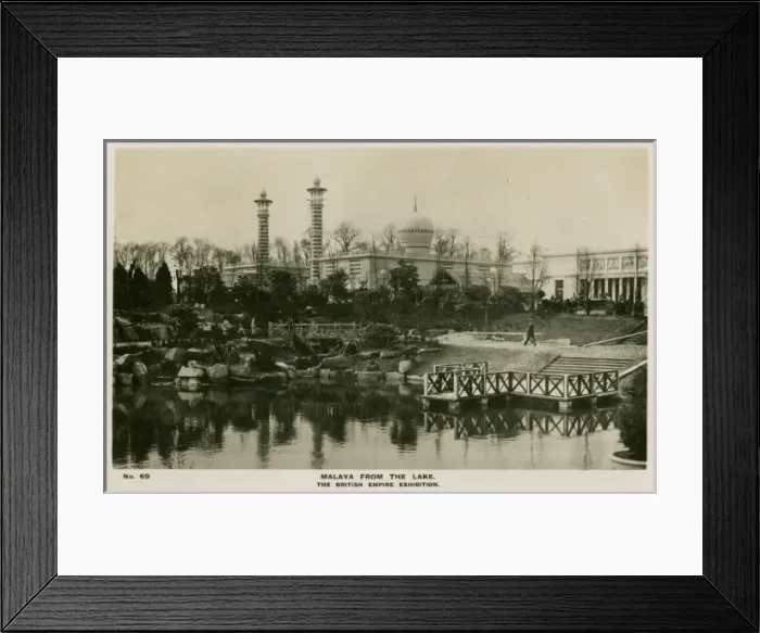 Framed Print : The British Empire Exhibition - Malaya Pavilion Framed Print : The British Empire Exhibition - Malaya Pavilion