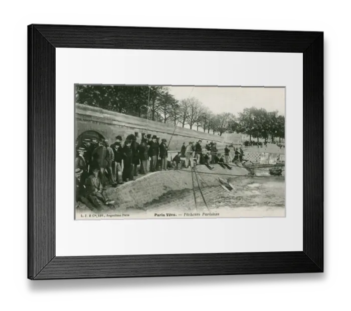 Framed Print : Parisian Fishermen Framed Print : Parisian Fishermen