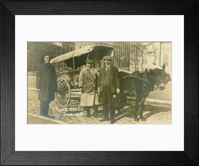 Framed Print : Street scene in provincial France Framed Print : Street scene in provincial France