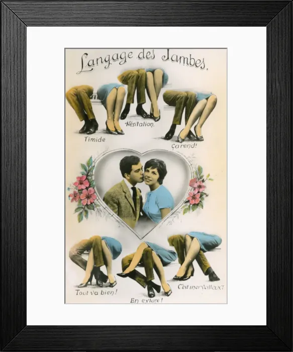 Framed Print : The language of the legs Framed Print : The language of the legs