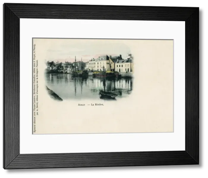 Framed Print : Auray, France - The river Framed Print : Auray, France - The river