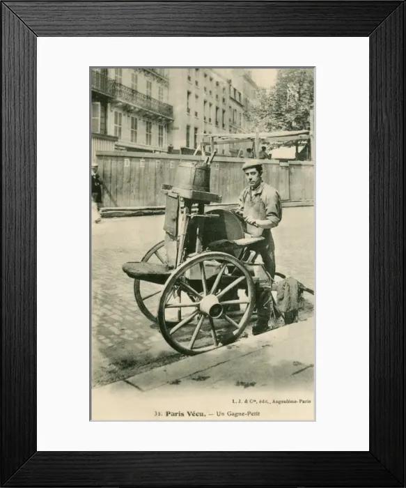 Framed Print : Parisian knife-grinder Framed Print : Parisian knife-grinder