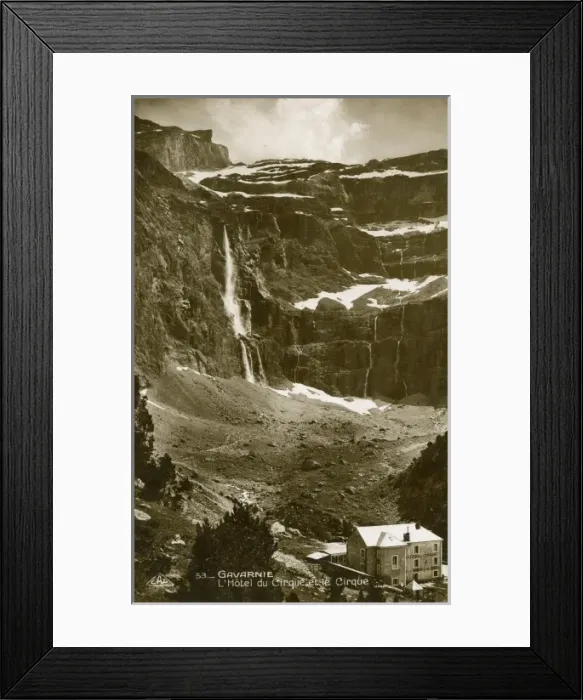 Framed Print : Gavarnie - France - Hotel du Cirque Framed Print : Gavarnie - France - Hotel du Cirque
