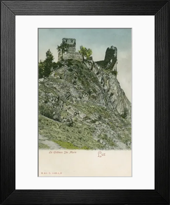 Framed Print : Luz Valley, France - The Castle of St Marie Framed Print : Luz Valley, France - The Castle of St Marie