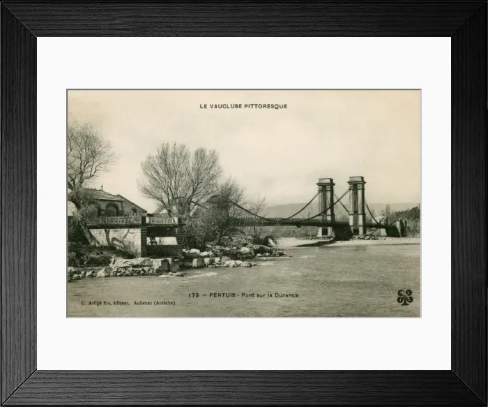 Framed Print : Pertuis, France - Bridge over the Durance River Framed Print : Pertuis, France - Bridge over the Durance River