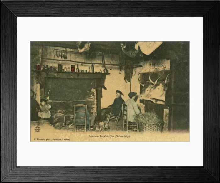 Framed Print : House interior at Landes, France Framed Print : House interior at Landes, France