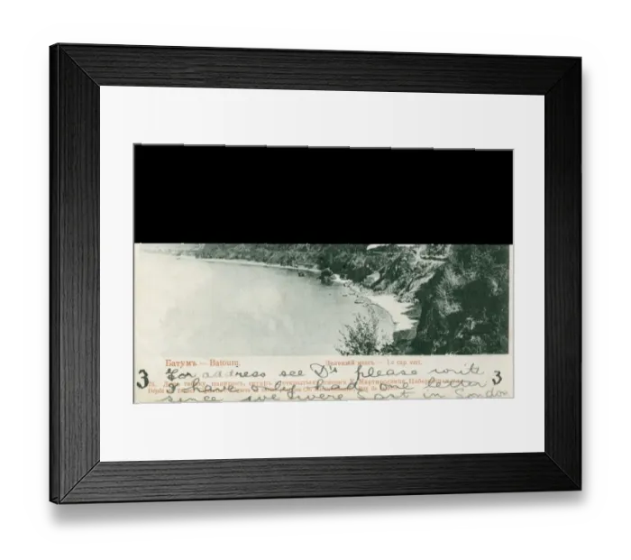 Framed Print : Georgia - Batumi - Green Cape - Coastal Railway Framed Print : Georgia - Batumi - Green Cape - Coastal Railway