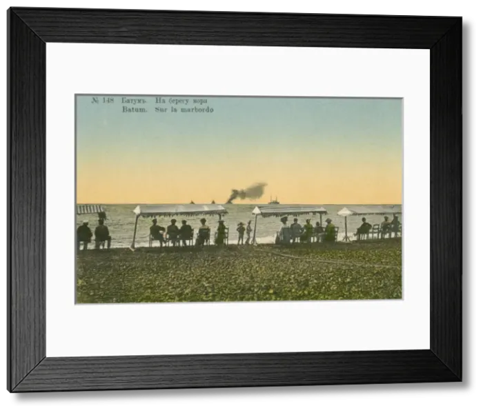 Framed Print : Georgia - Batumi - Sitting at the waters edge Framed Print : Georgia - Batumi - Sitting at the waters edge