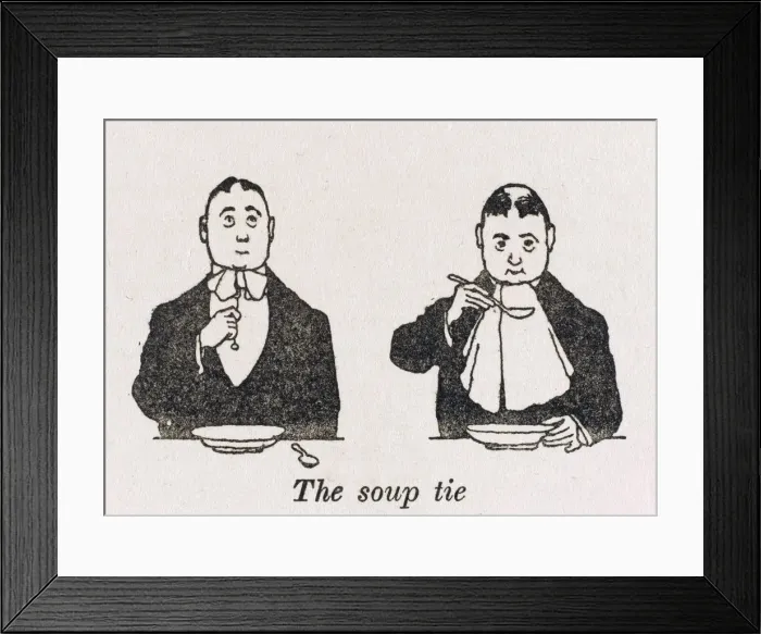Framed Print : Soup tie / W H Robinson Framed Print : Soup tie / W H Robinson