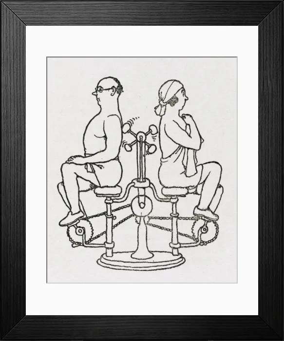 Framed Print : Automatic back massager / W H Robinson Framed Print : Automatic back massager / W H Robinson