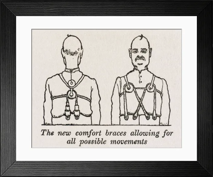 Framed Print : Comfort braces / W H Robinson Framed Print : Comfort braces / W H Robinson