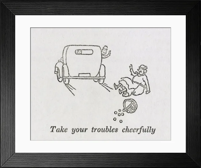 Framed Print : Keep cheerful ! / W H Robinson Framed Print : Keep cheerful ! / W H Robinson