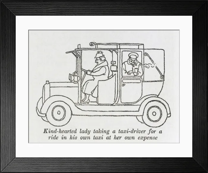Framed Print : Help for Taxi drivers / W H Robinson Framed Print : Help for Taxi drivers / W H Robinson