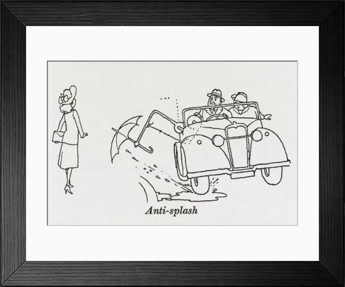 Framed Print : Anti-splash car / W H Robinson Framed Print : Anti-splash car / W H Robinson