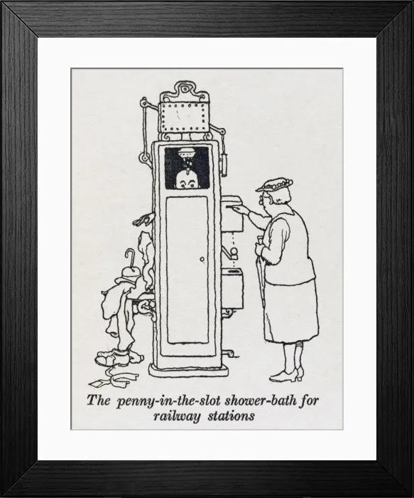 Framed Print : Railway shower / W H Robinson Framed Print : Railway shower / W H Robinson