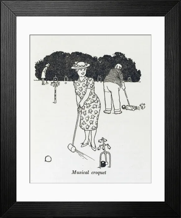 Framed Print : Musical Croquet / W H Robinson Framed Print : Musical Croquet / W H Robinson