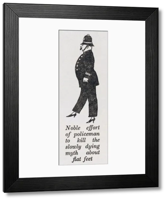 Framed Print : Policemen / Flat feet / W H Robinson Framed Print : Policemen / Flat feet / W H Robinson