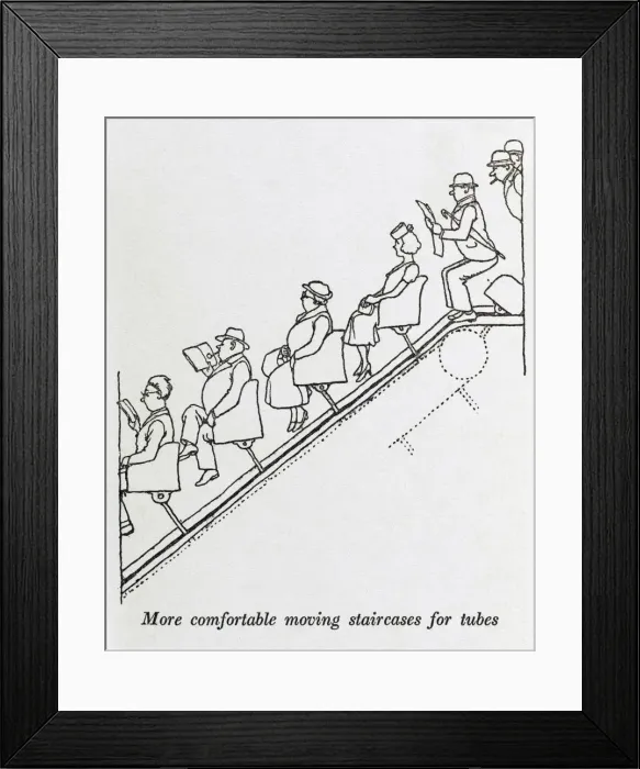 Framed Print : Moving staircase / W H Robinson Framed Print : Moving staircase / W H Robinson