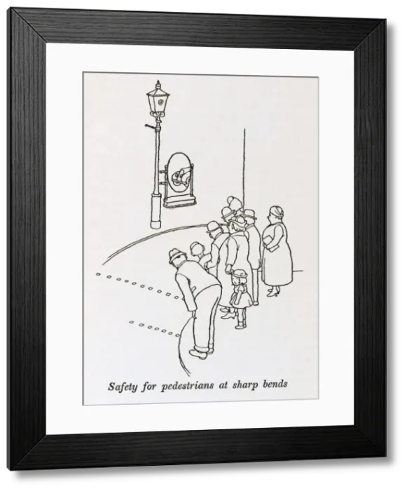 Framed Print : Pedestrian safety / W H Robinson Framed Print : Pedestrian safety / W H Robinson