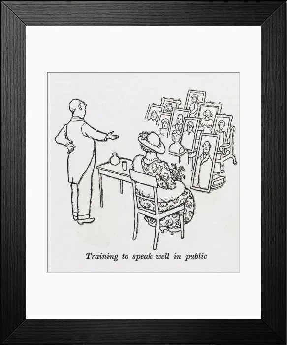 Framed Print : Public speaking / W H Robinson Framed Print : Public speaking / W H Robinson