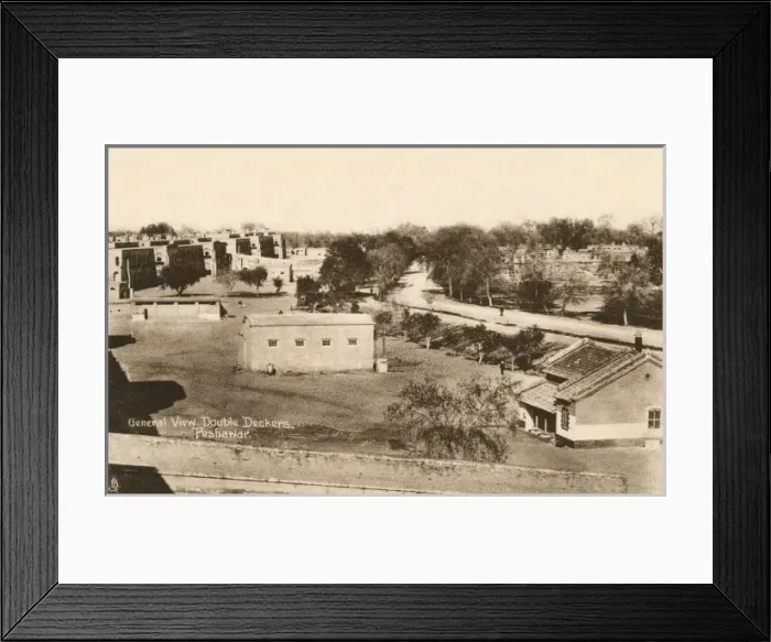 Framed Print : General view of the Double-deckers, Peshawar Framed Print : General view of the Double-deckers, Peshawar