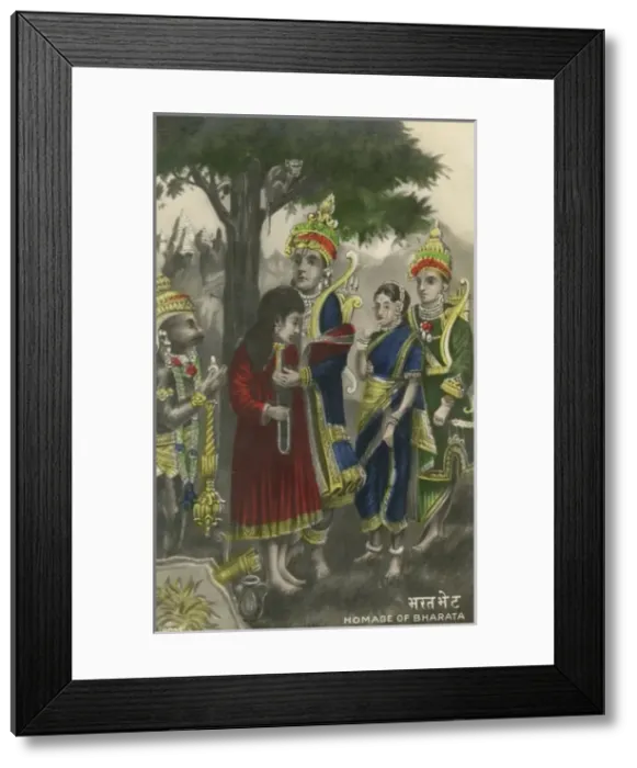 Framed Print : Homage of Bharata Framed Print : Homage of Bharata