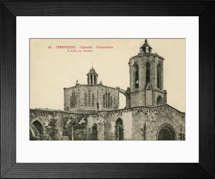 Framed Print : Tarragona - Cathedral - Bell Tower Framed Print : Tarragona - Cathedral - Bell Tower