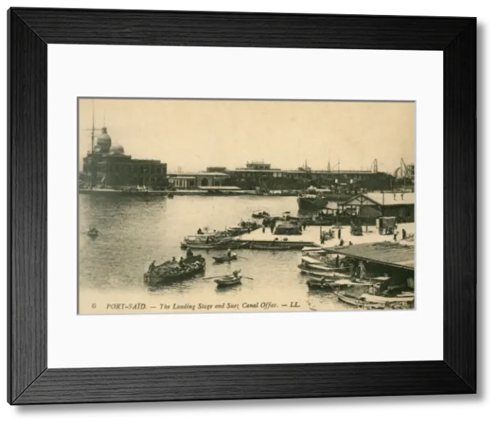 Framed Print : Port Said, Egypt - Landing Stage Framed Print : Port Said, Egypt - Landing Stage