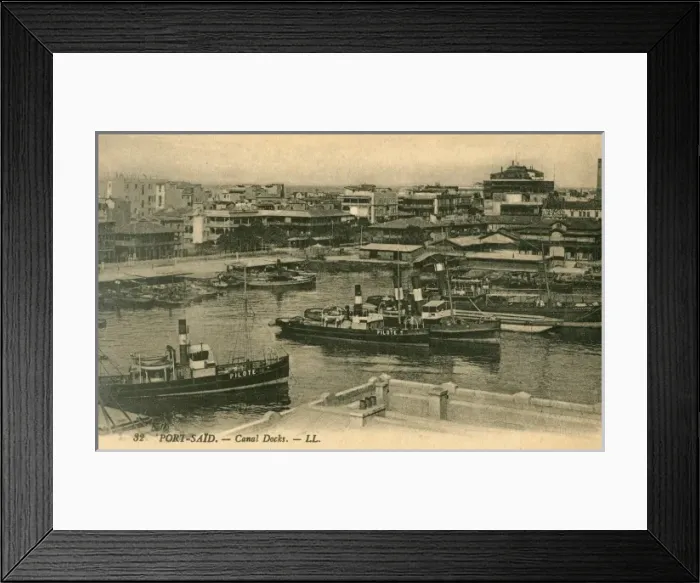 Framed Print : Pilot Tugs - Harbour at Port Said Framed Print : Pilot Tugs - Harbour at Port Said